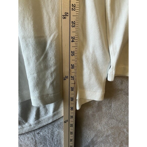 Soft Surroundings Top Women's 1X Ivory Knit Long Sleeve Exposed Zipper New - Picture 6 of 6